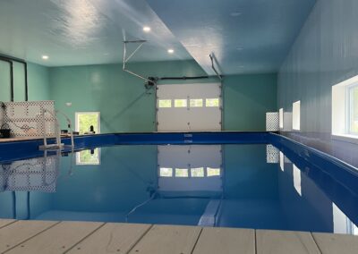 The Water Bark Wellness indoor swimming pool with natural light